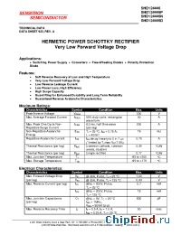 Datasheet SHD124446 manufacturer Sensitron