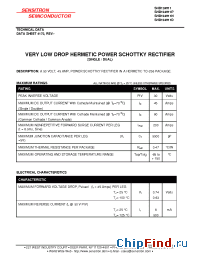 Datasheet SHD124511 manufacturer Sensitron