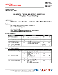 Datasheet SHD124523D manufacturer Sensitron