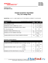 Datasheet SHD124524 manufacturer Sensitron