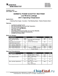 Datasheet SHD124534N manufacturer Sensitron