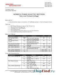 Datasheet SHD124612 manufacturer Sensitron