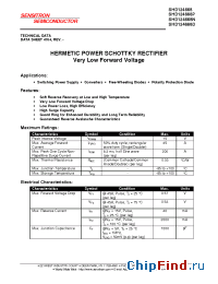 Datasheet SHD124668N manufacturer Sensitron