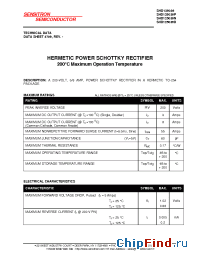 Datasheet SHD125036 manufacturer Sensitron