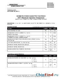 Datasheet SHD125244D manufacturer Sensitron