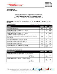 Datasheet SHD125244PB manufacturer Sensitron