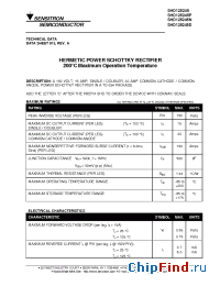 Datasheet SHD125245 manufacturer Sensitron