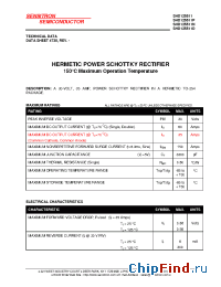 Datasheet SHD125511D manufacturer Sensitron