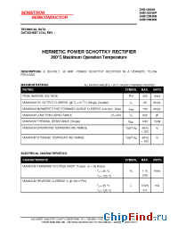 Datasheet SHD125536 manufacturer Sensitron