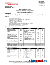 Datasheet SHD126044 manufacturer Sensitron