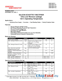 Datasheet SHD126111P manufacturer Sensitron