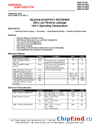 Datasheet SHD126168N manufacturer Sensitron