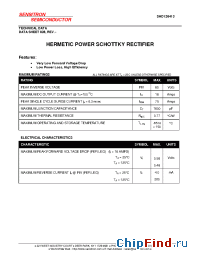 Datasheet SHD126413 manufacturer Sensitron