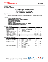 Datasheet SHD126468 manufacturer Sensitron