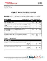 Datasheet SHD130513P manufacturer Sensitron