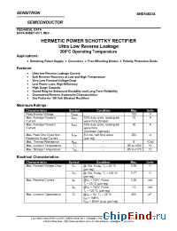 Datasheet SHD148234 manufacturer Sensitron