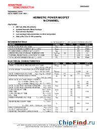 Datasheet SHD224622 manufacturer Sensitron