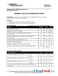 Datasheet SHD674072B manufacturer Sensitron