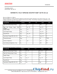 Datasheet SHD834004 manufacturer Sensitron