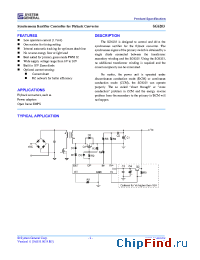 Datasheet SG6203DZ manufacturer System General