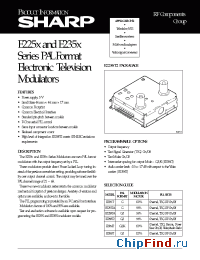 Datasheet E225x manufacturer SHARP