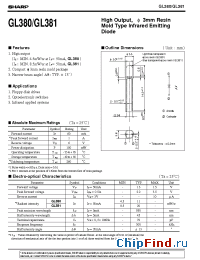 Datasheet GL380 manufacturer SHARP