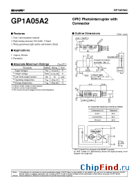 Datasheet GP1A05A2 manufacturer SHARP