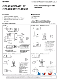 Datasheet GP1A25LC manufacturer SHARP