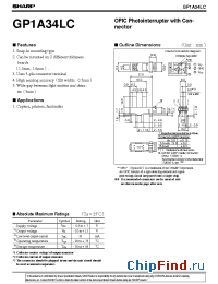 Datasheet GP1A34LC manufacturer SHARP
