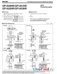 Datasheet GP1A50HR manufacturer SHARP