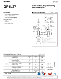 Datasheet GP1L27 manufacturer SHARP