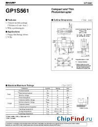 Datasheet GP1S561 manufacturer SHARP