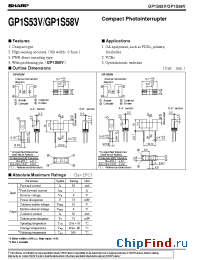 Datasheet GP1S58V manufacturer SHARP