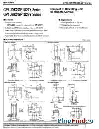 Datasheet GP1U27X manufacturer SHARP