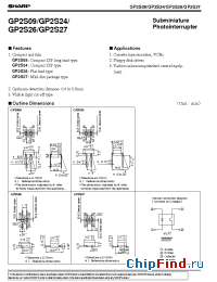 Datasheet GP2S24C manufacturer SHARP