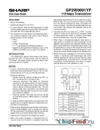 Datasheet GP2W0001 manufacturer SHARP