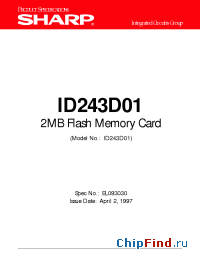 Datasheet ID243D01 производства SHARP