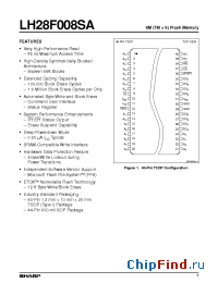 Datasheet LH28F008SAN-12 manufacturer SHARP