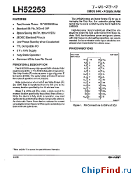 Datasheet LH52253K15 manufacturer SHARP