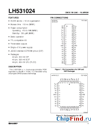 Datasheet LH531024 manufacturer SHARP