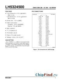 Datasheet LH5324500 manufacturer SHARP