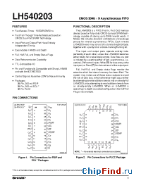 Datasheet LH540203 manufacturer SHARP