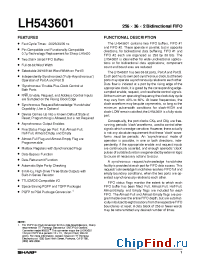 Datasheet LH543601M-20 manufacturer SHARP