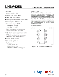 Datasheet LH6V4256 manufacturer SHARP