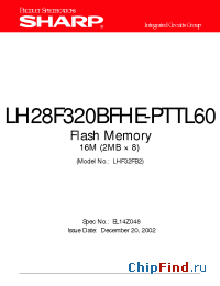 Datasheet LHF32FB2 manufacturer SHARP