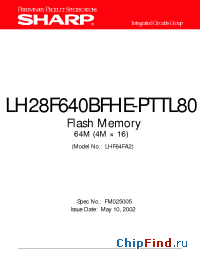 Datasheet LHF64FA2 manufacturer SHARP