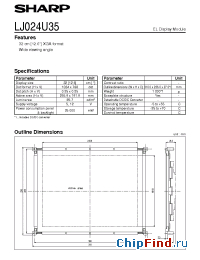 Datasheet LJ024U35 manufacturer SHARP