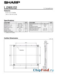 Datasheet LJ280U32 manufacturer SHARP