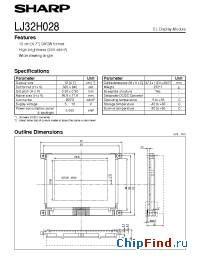 Datasheet LJ32H028 manufacturer SHARP