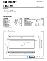 Datasheet LJ44HM01 manufacturer SHARP